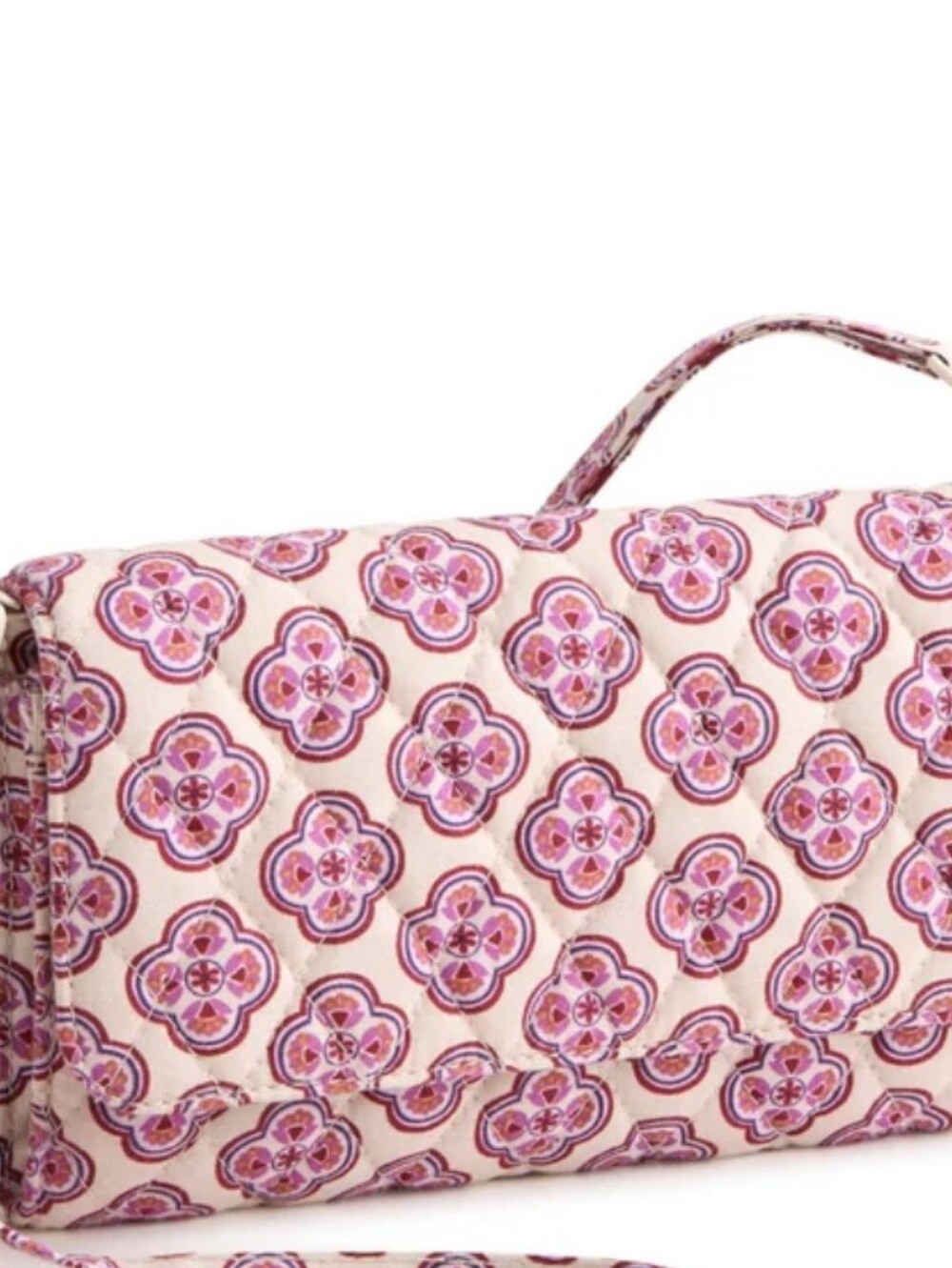 Vera Bradley Crossbody Wallet - Lavender Geo